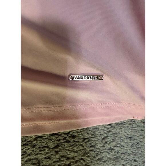 Anne Klein Women's Sleeveless V-Neck Blouse Pink Size M - Picture 6 of 10